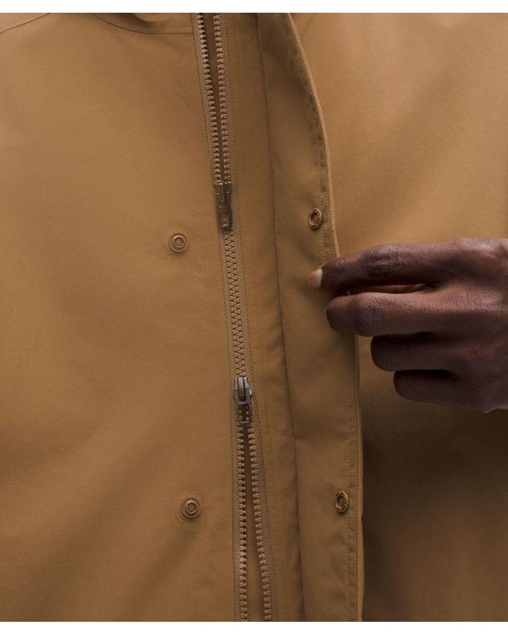 lululemon athletica Natural – Waterproof Cinch-Hem Jacket – /Khaki – for men