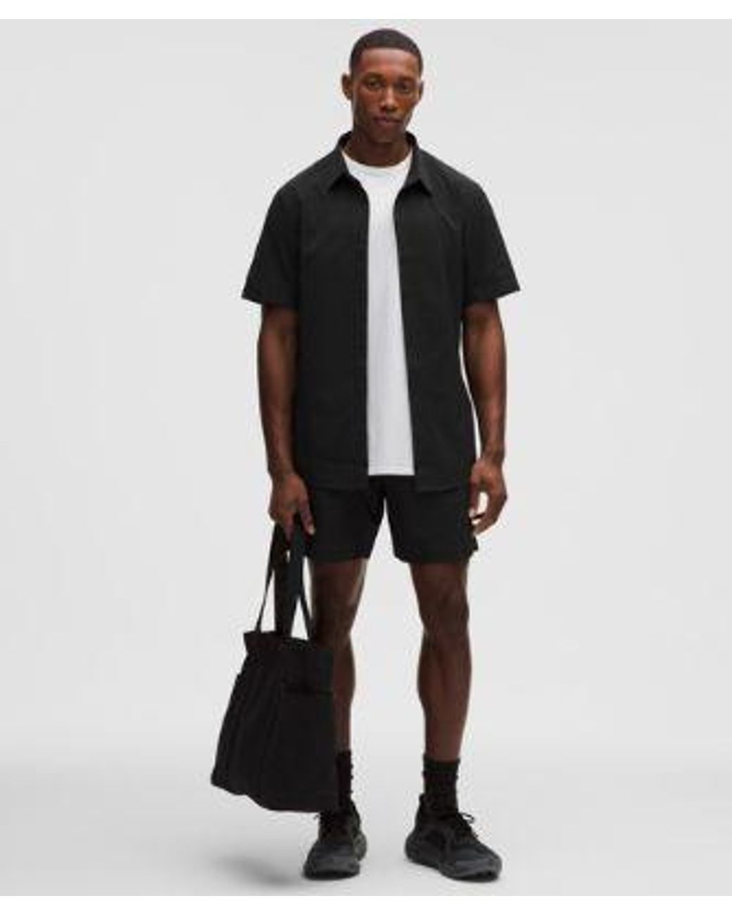 lululemon athletica Black Airing Easy Short-Sleeve Shirt