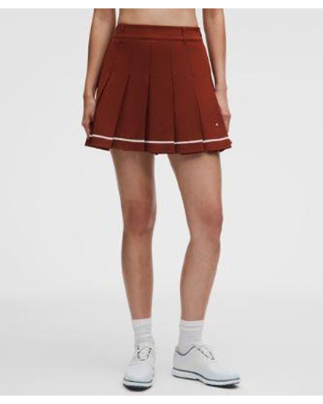 lululemon athletica Red – Box-Pleat High-Rise A-Line Golf Skirt – – Size 28