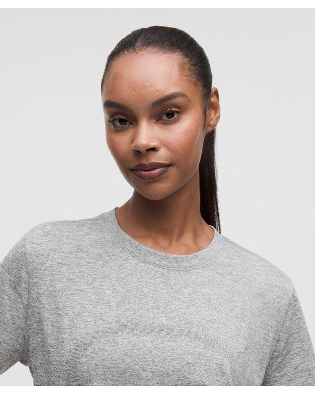 lululemon athletica Gray Swiftly Relaxed Short-Sleeve Shirt