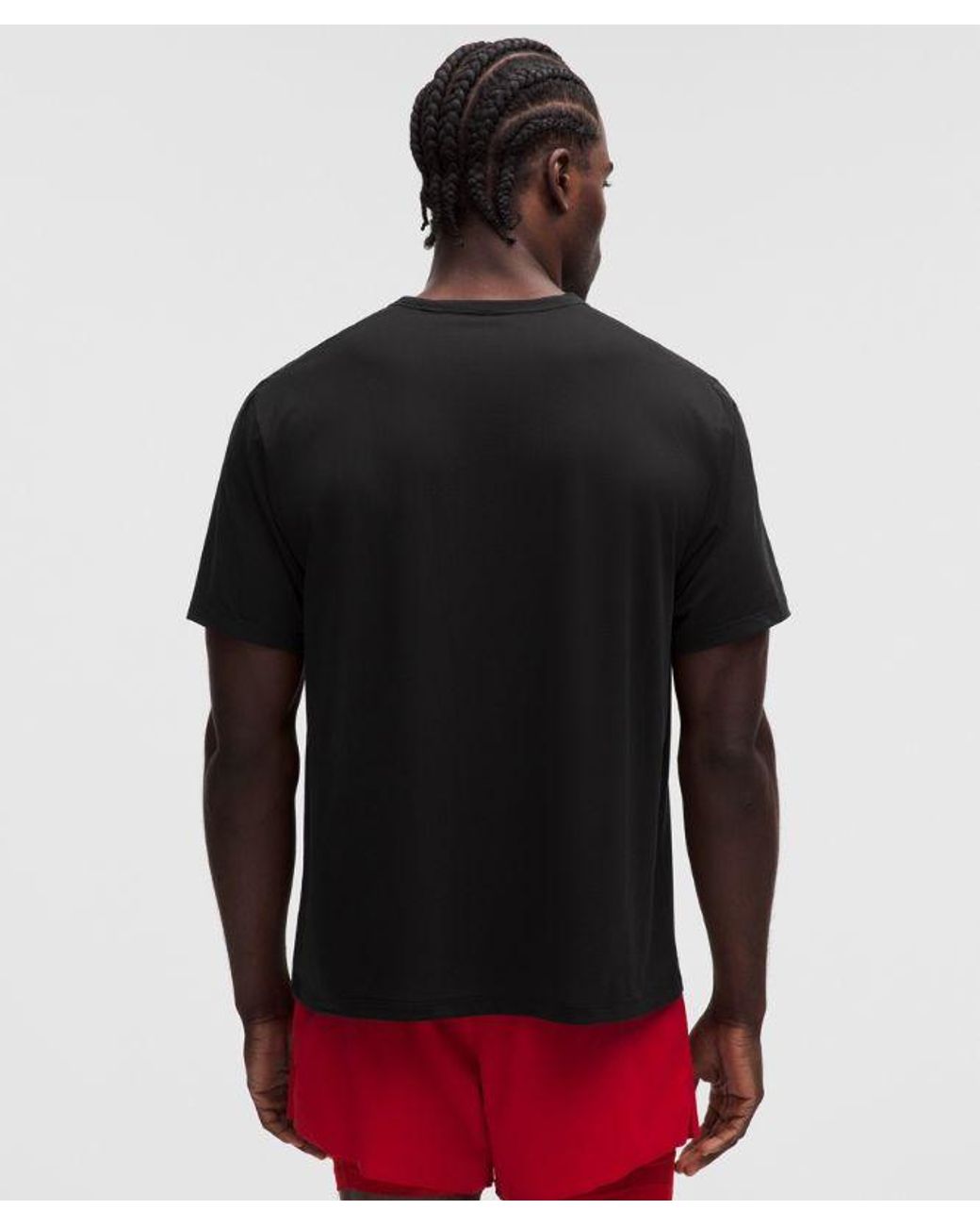 lululemon athletica Black – Mile Maker Short-Sleeve T-Shirt – – for men