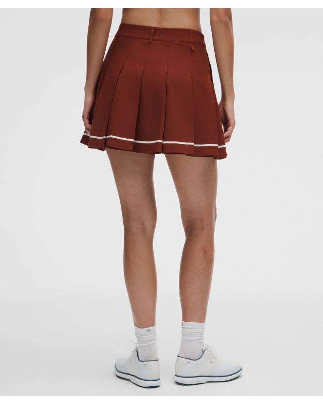 lululemon athletica Red – Box-Pleat High-Rise A-Line Golf Skirt – – Size 28