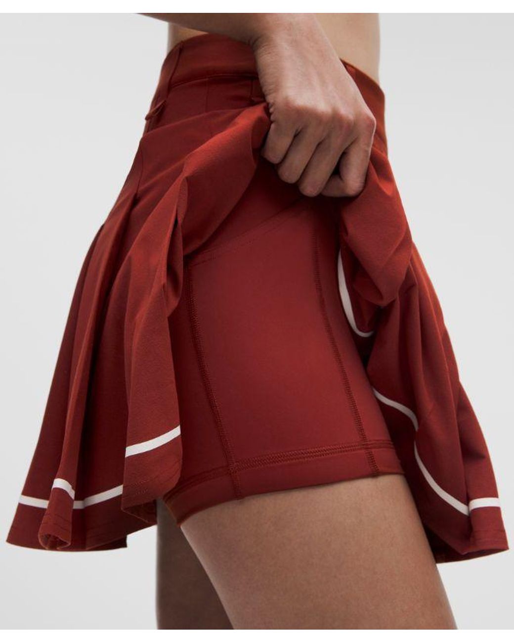 lululemon athletica Red – Box-Pleat High-Rise A-Line Golf Skirt – – Size 28