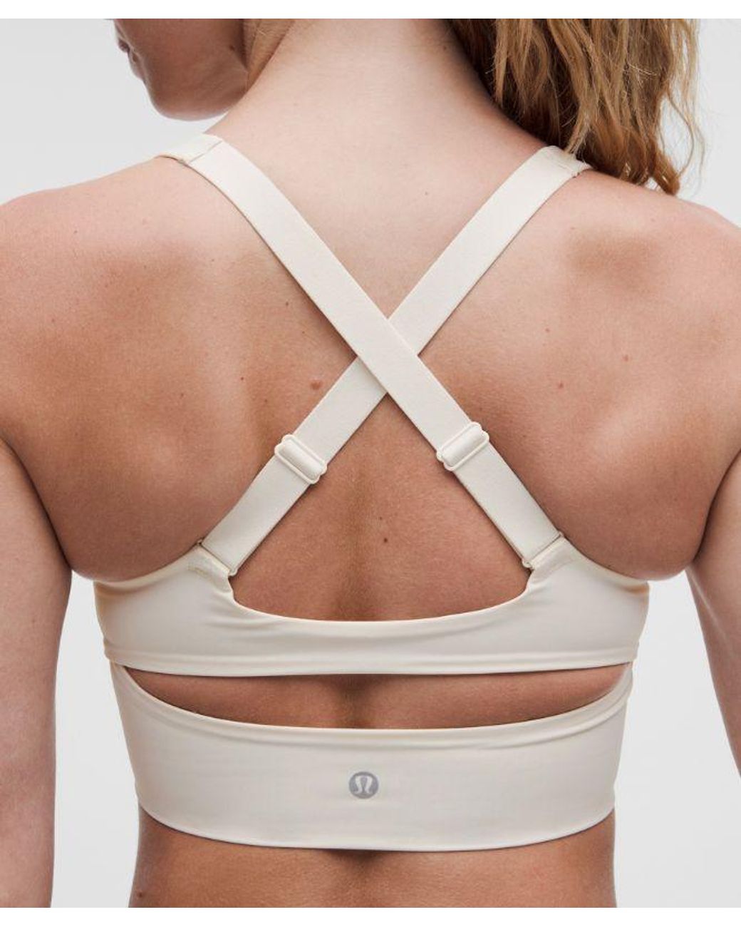 lululemon athletica White – Like A Cloud Train Sports Bra Medium Support, B/C Cup – – Size 14