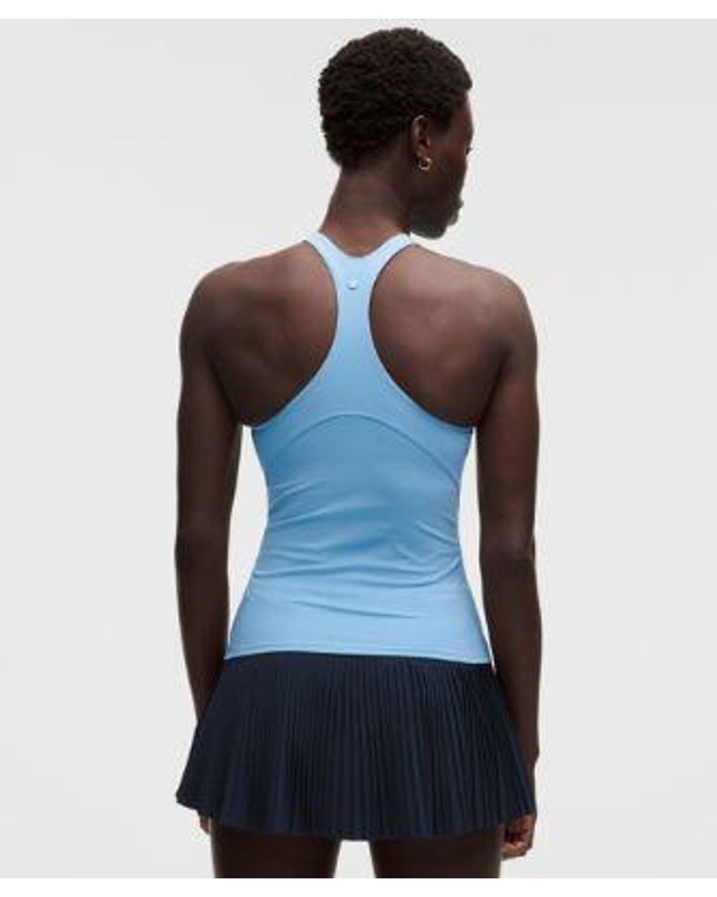 lululemon athletica Blue – Racerback High-Neck Tennis Tank Top B/C Cup – – Size Large