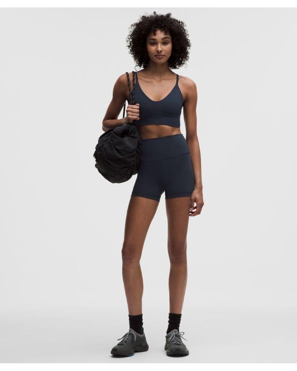lululemon athletica Blue Focuser Scoop-Neck Bra Nulu