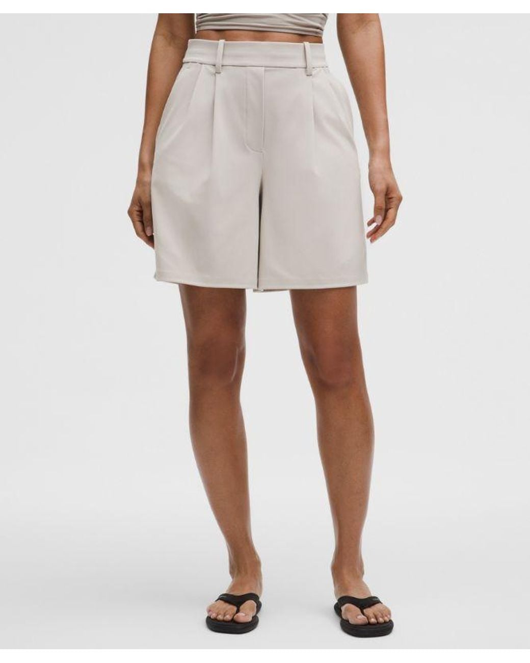 lululemon athletica Natural Daydrift Pleated High-Rise Short 7"
