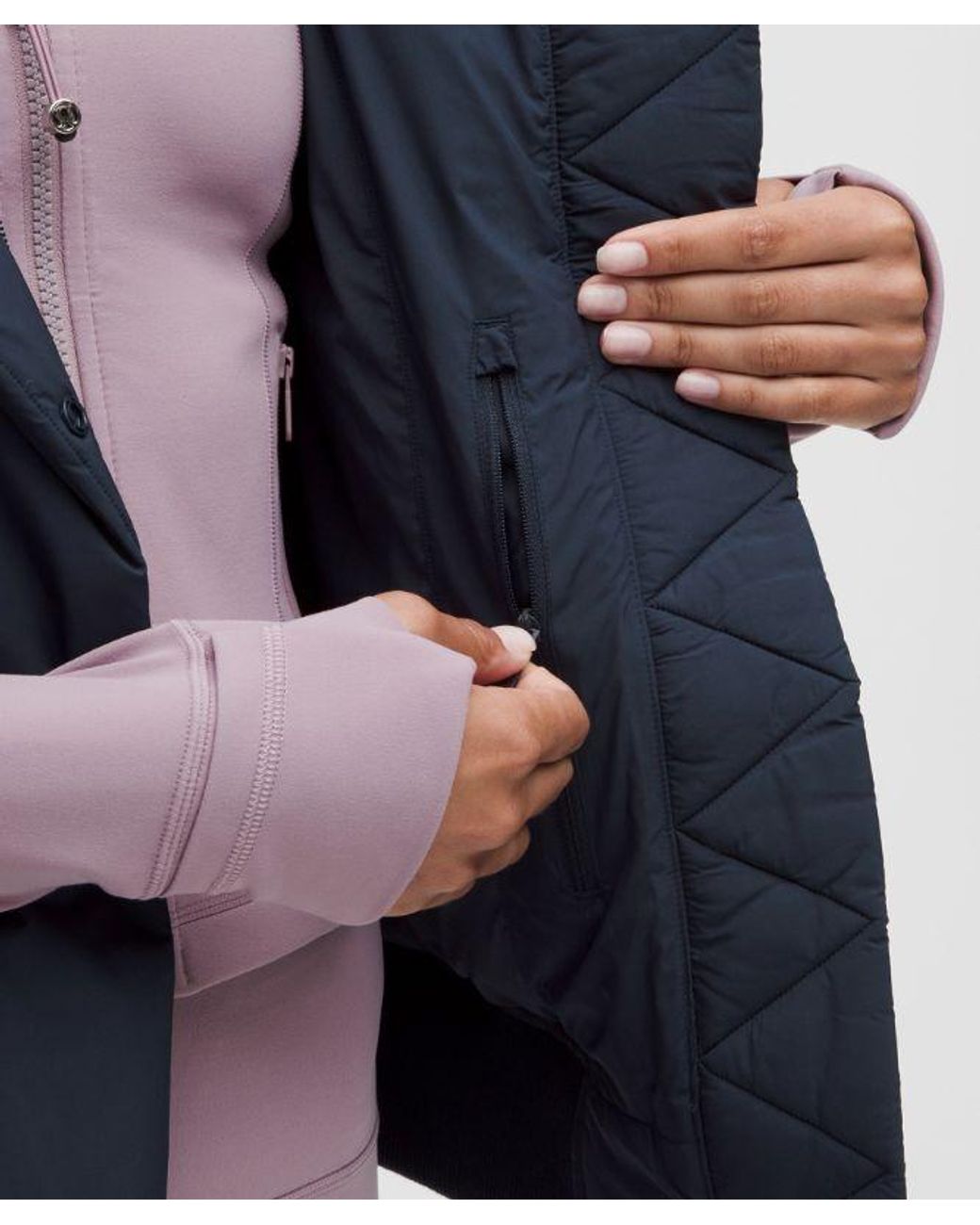 lululemon athletica Blue – Wunder Puff Bomber Vest – – Size Large