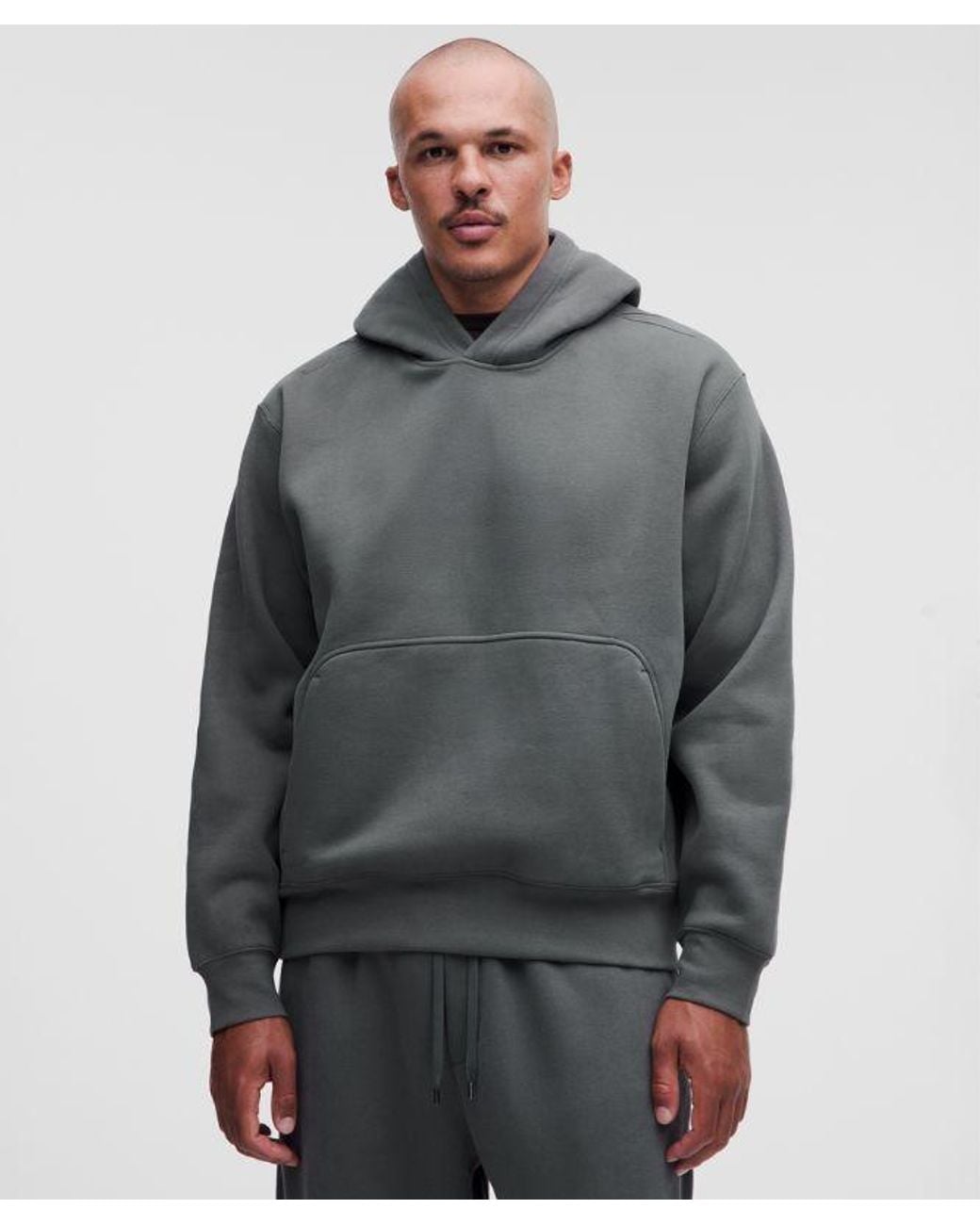 lululemon athletica Gray – Steady State Superloft Pullover Hoodie – – Size Large for men