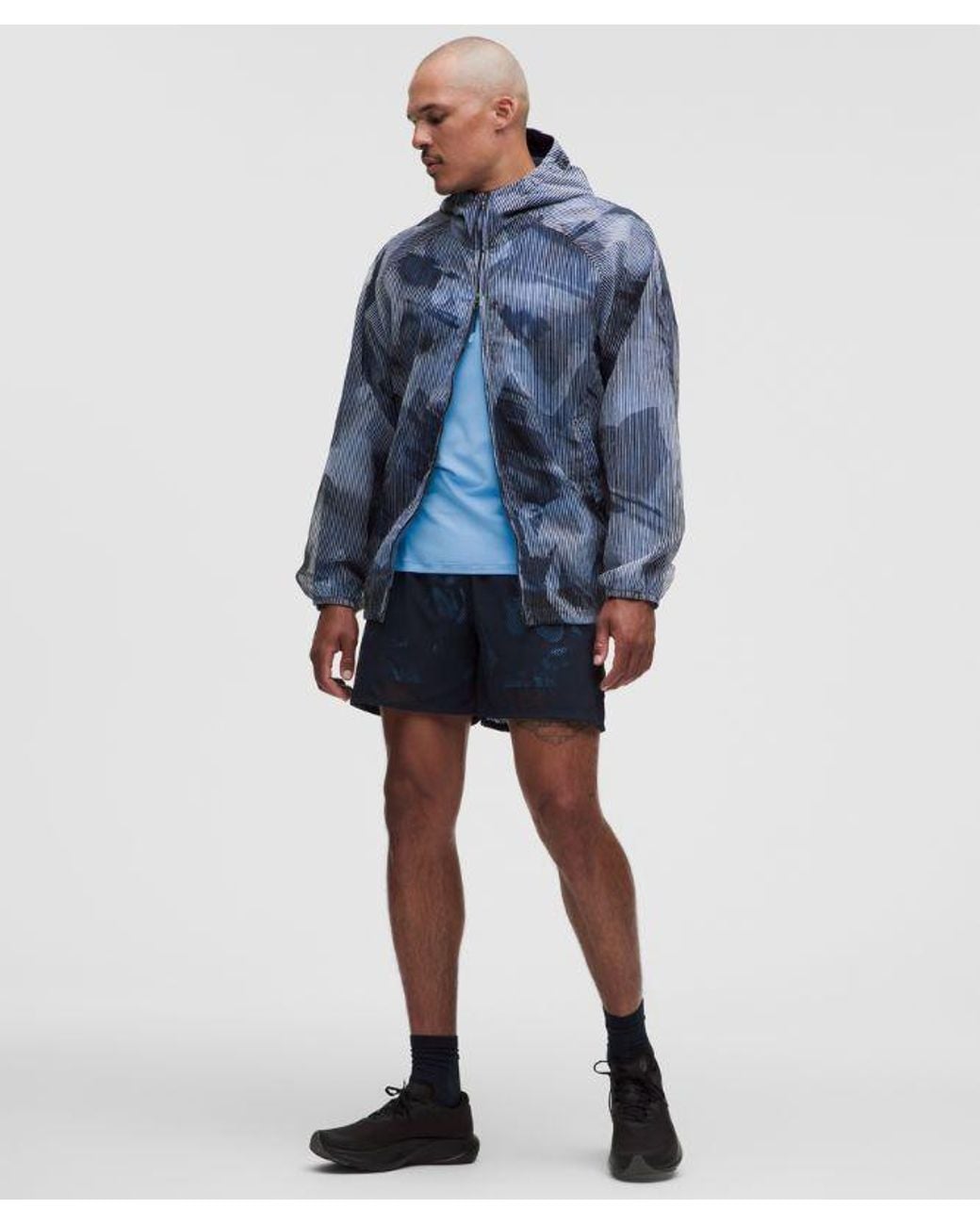 lululemon athletica Blue – Transparent Overlay Jacket Slnsh Collection – – Size Large for men