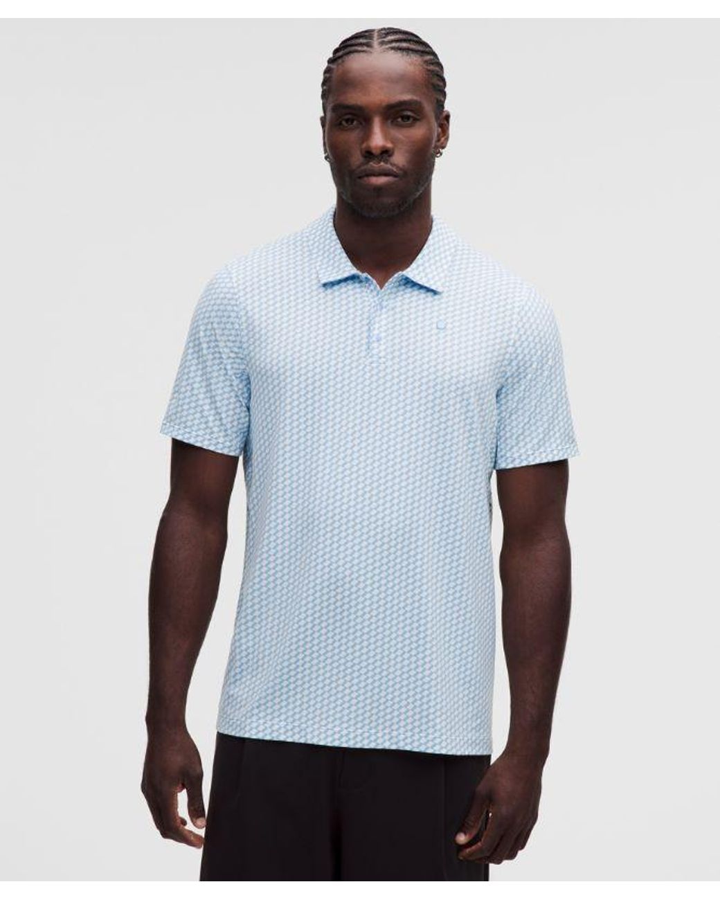 lululemon athletica White – Logo Sport Polo Short-Sleeve – – Size Large for men