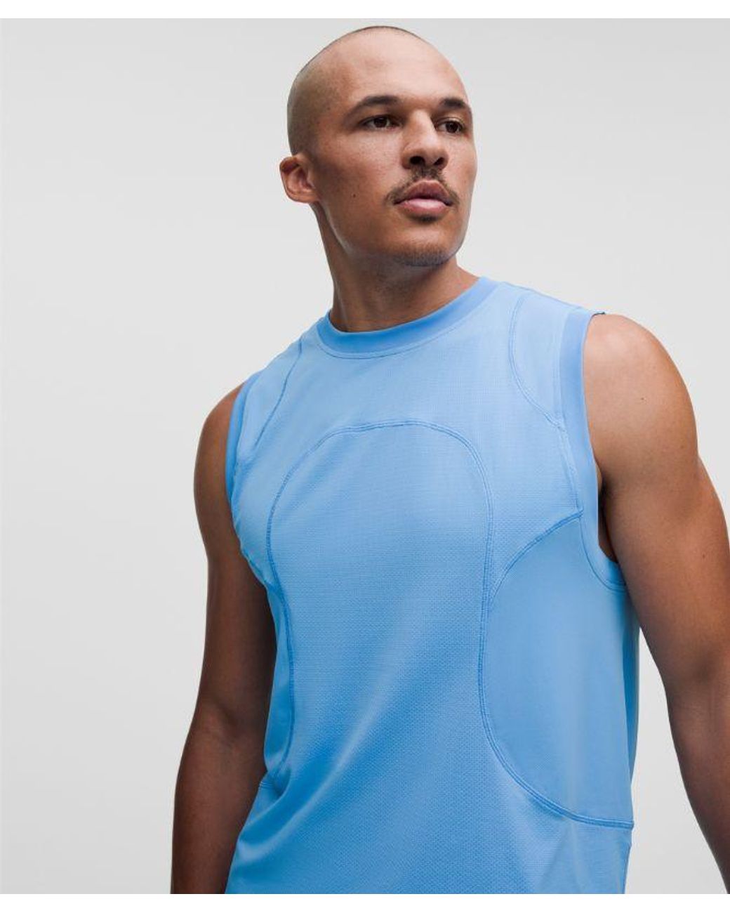 lululemon athletica Blue – Perforated Mesh Tank Top Slnsh Collection – – Size Large for men