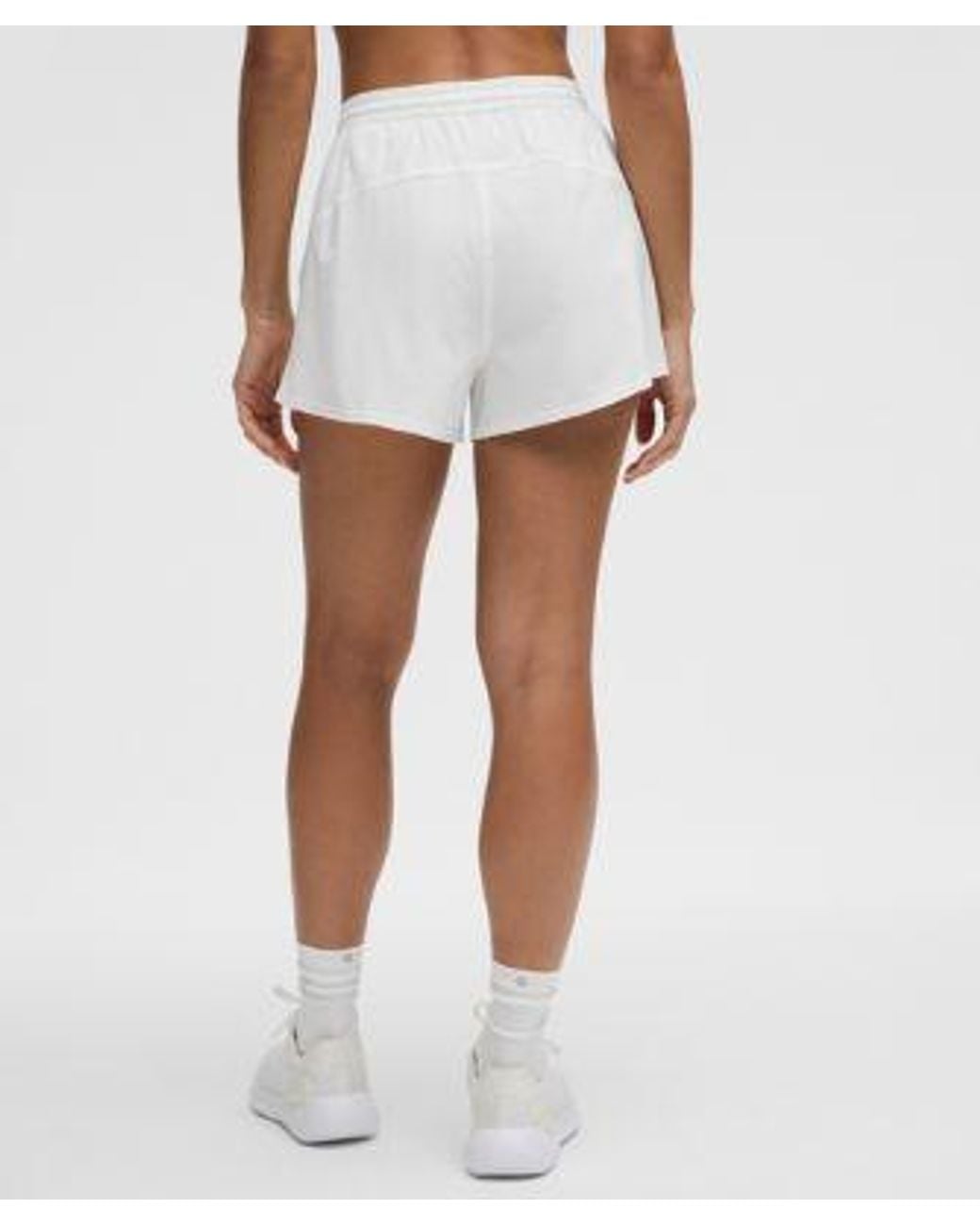 lululemon athletica White Pace Rival High-Rise Short 3"