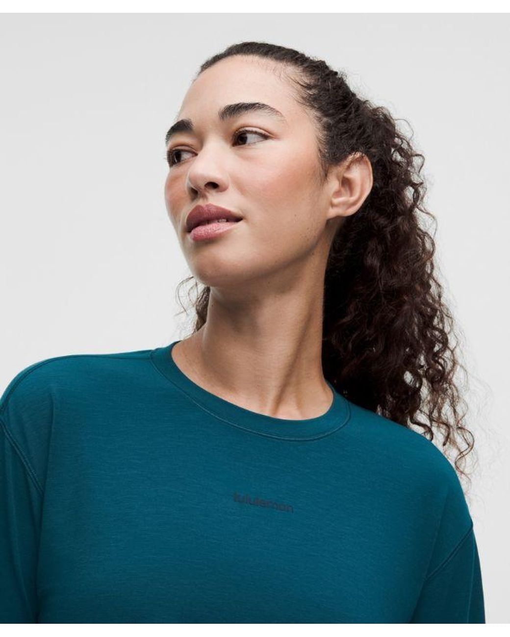 lululemon athletica Blue Jersey Training Long-Sleeve Shirt