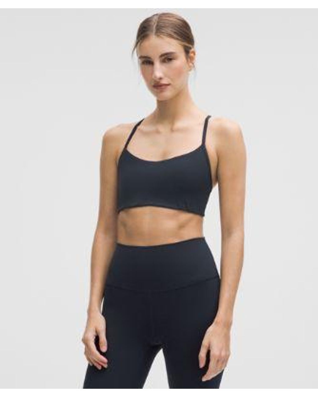 lululemon athletica Blue Flow Y Bra Light Support, A/B Cup