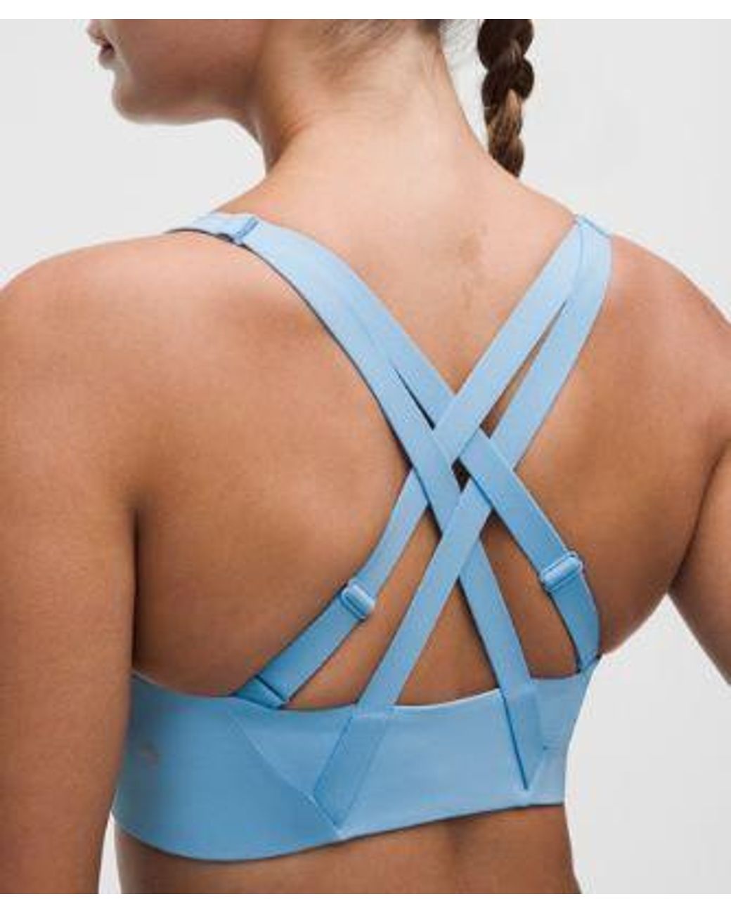 lululemon athletica Blue – Energy Zip-Front Sports Bra High-Support, B–G Cups – – Size 6