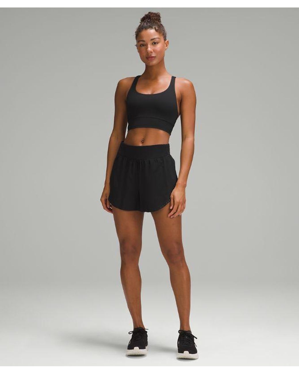 lululemon athletica Fast And Free Reflective High-rise Classic-fit Shorts - 3" - Color Black - Size 0