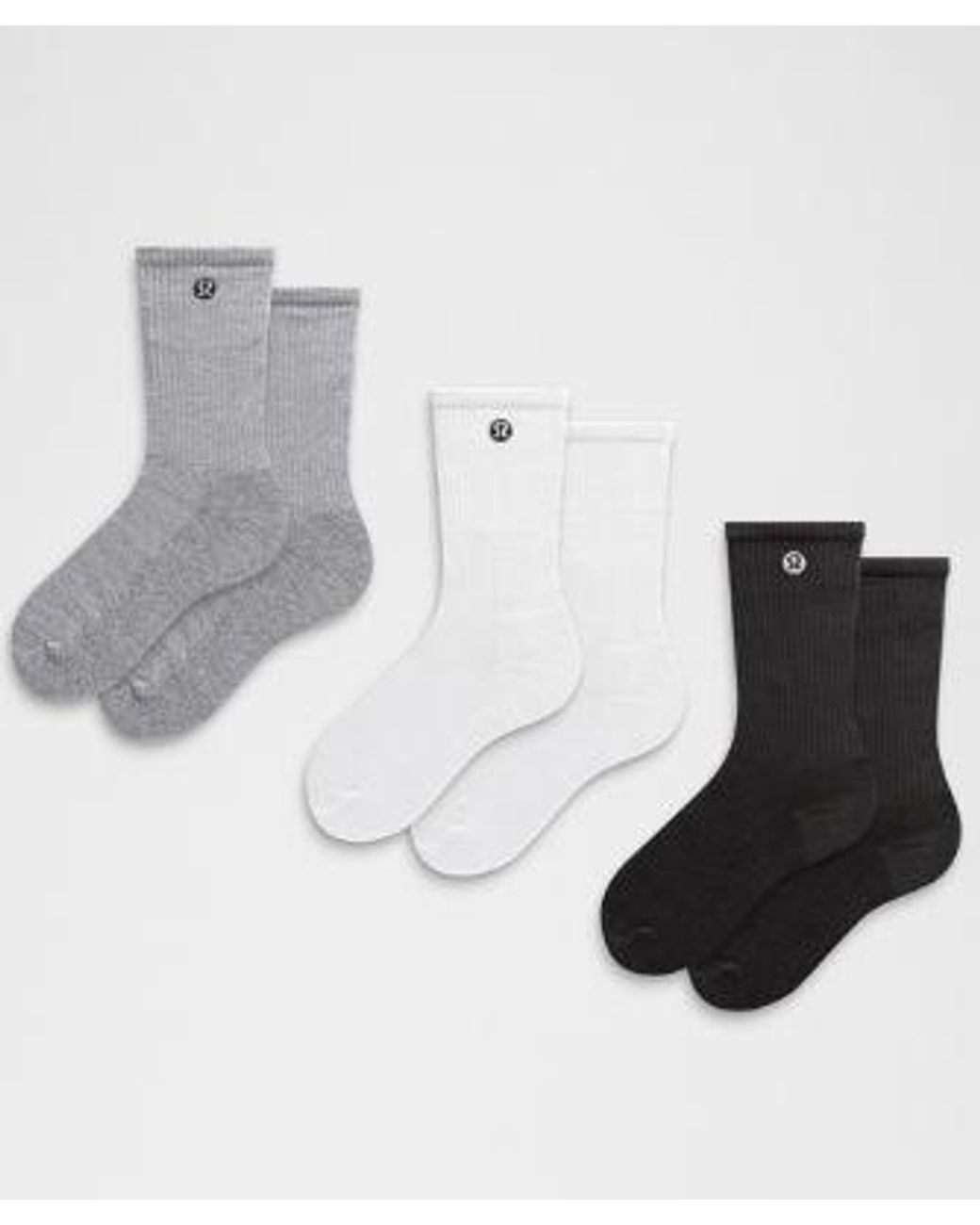 lululemon athletica Multicolor Daily Essential Crew Socks