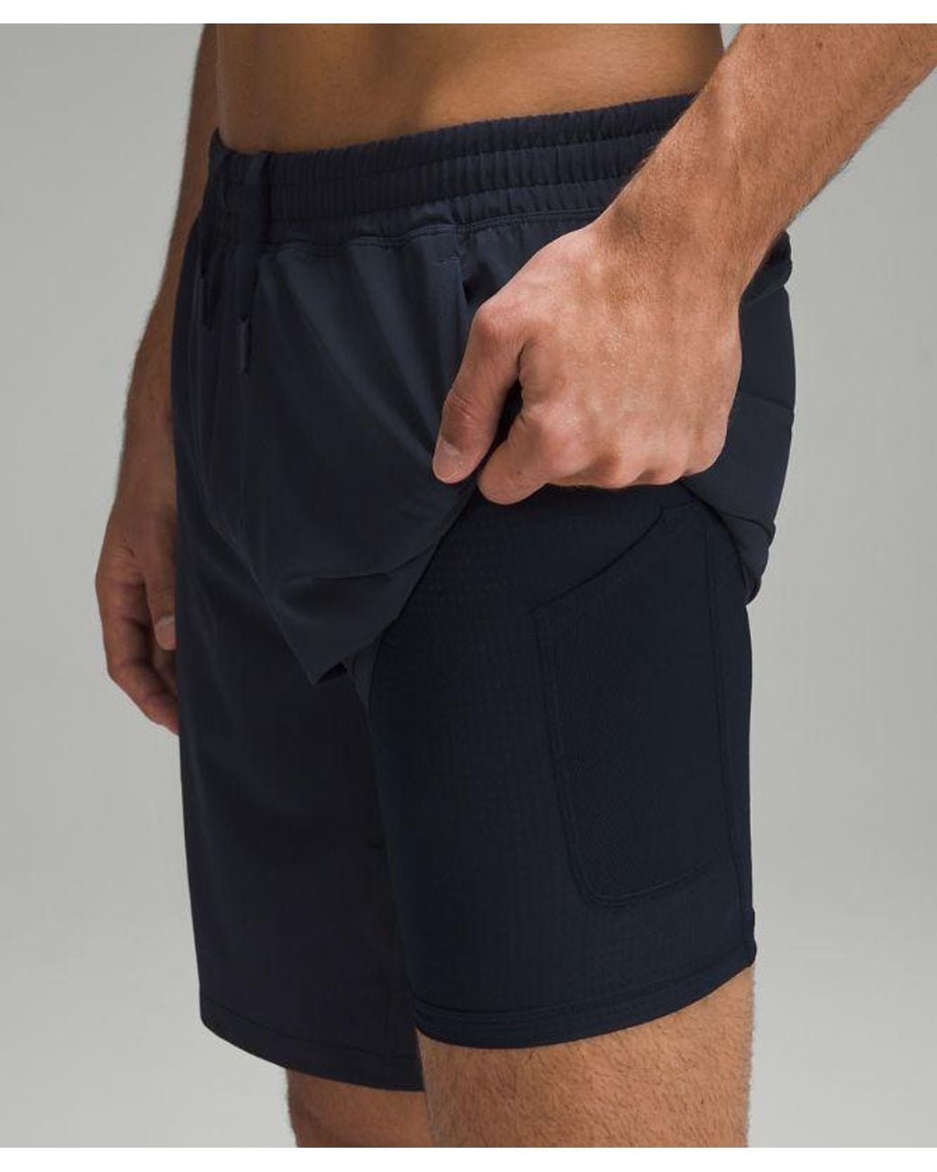 lululemon athletica Blue Pace Breaker Lined Short 9" for men