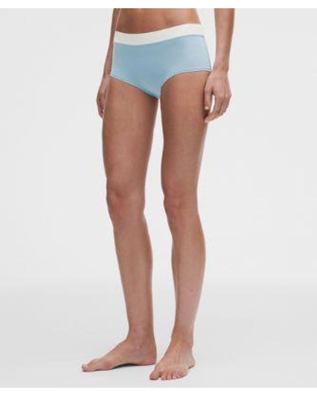 lululemon athletica Blue – Underease Mid-Rise Ruched Boyshort Underwear – /Pastel – Size Large