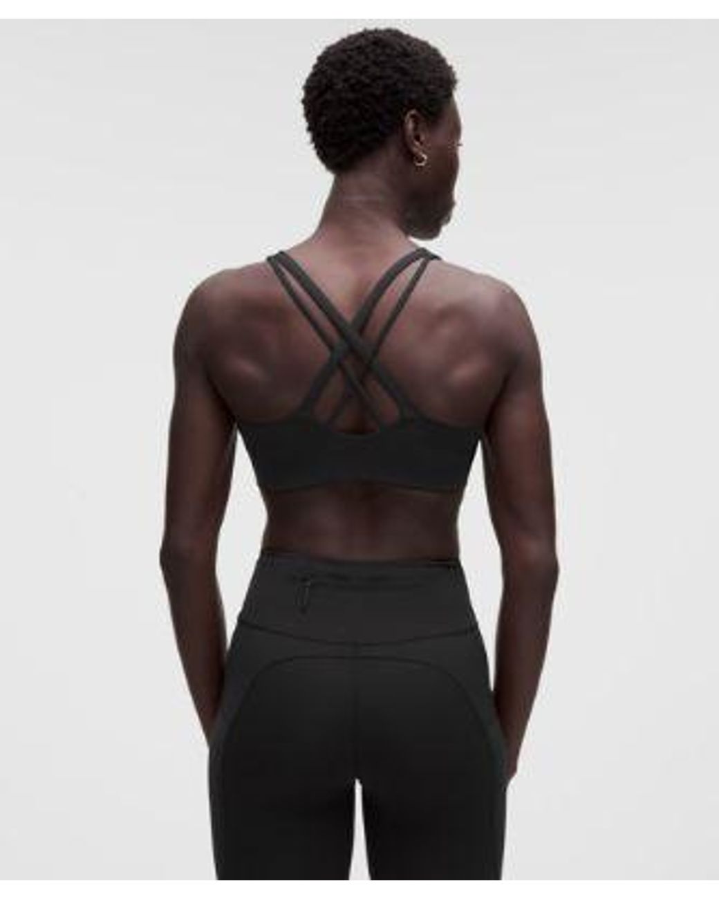 lululemon athletica Black Energy Bra Medium Support, B-D Cups