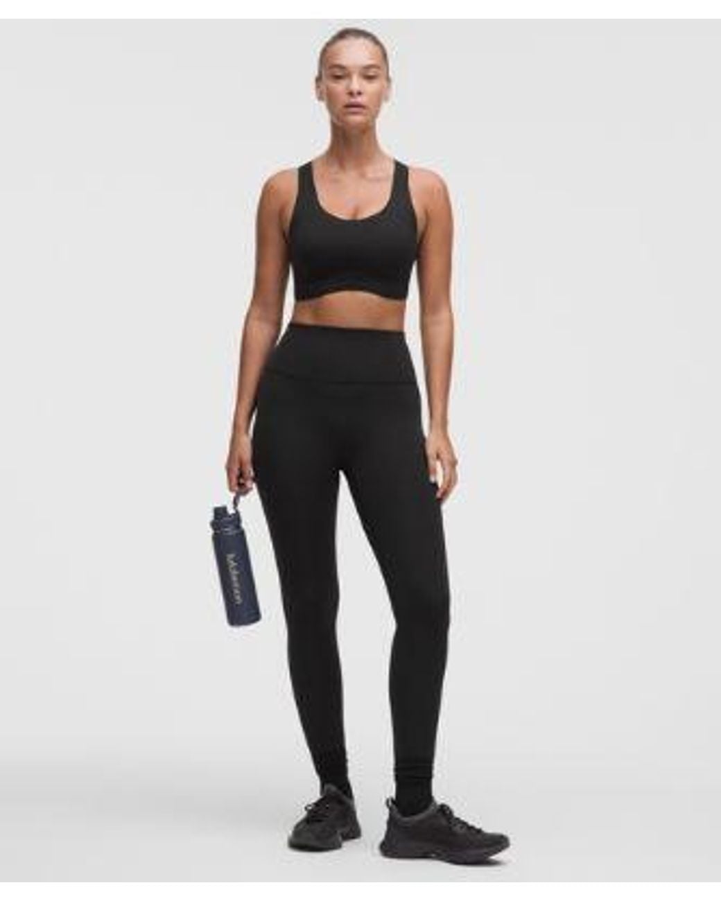 lululemon athletica Black Go Further Bra With Support Code Technology