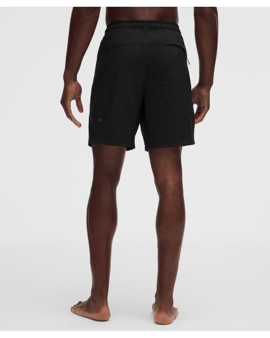 lululemon athletica Black – Crinkle Nylon Swim Shorts Linerless – 7" – – Size Large for men