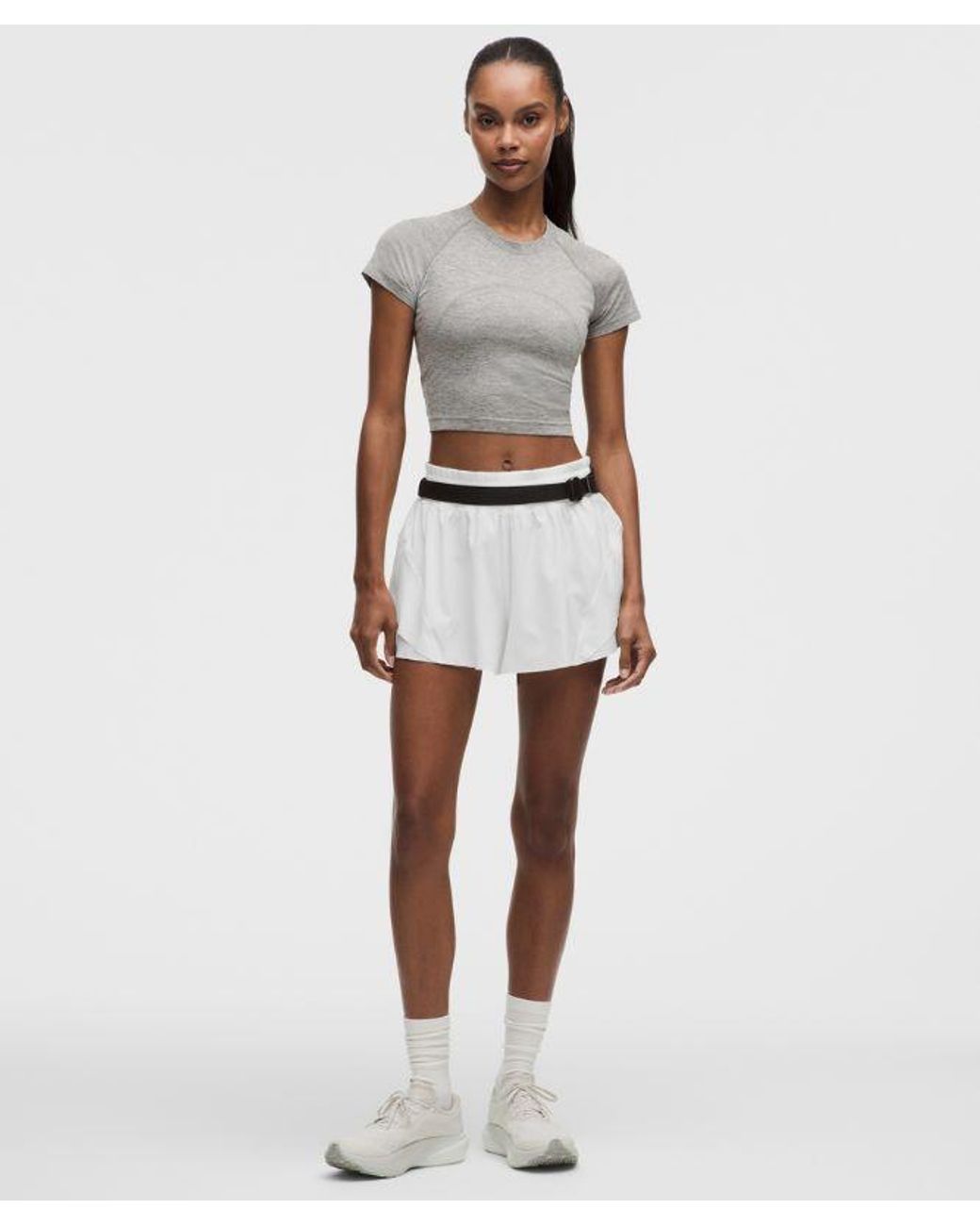 lululemon athletica White Shake It Out High-Rise Running Short 2.5"