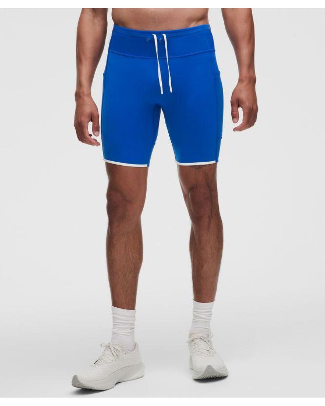 lululemon athletica Blue – Nulux Running Half Tight Shorts – 8" – – Size Large for men