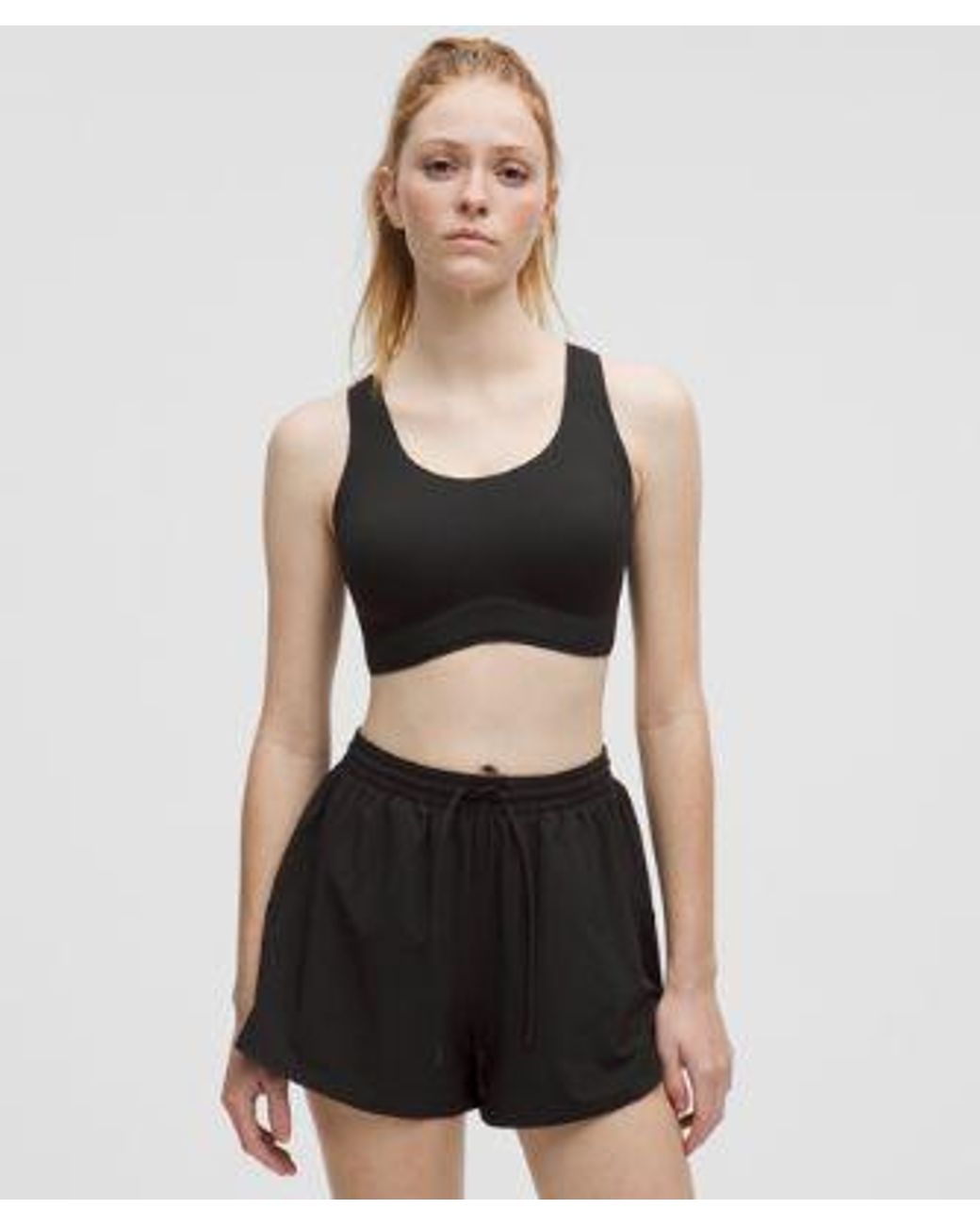 lululemon athletica Black Go Further Bra With Support Code Technology