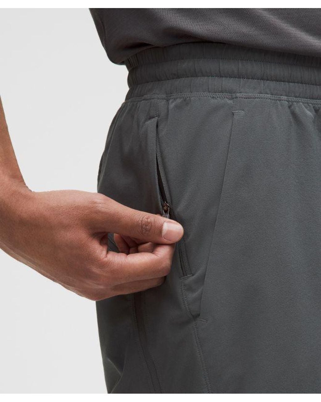 lululemon athletica Gray Pace Breaker Linerless Short 9" for men