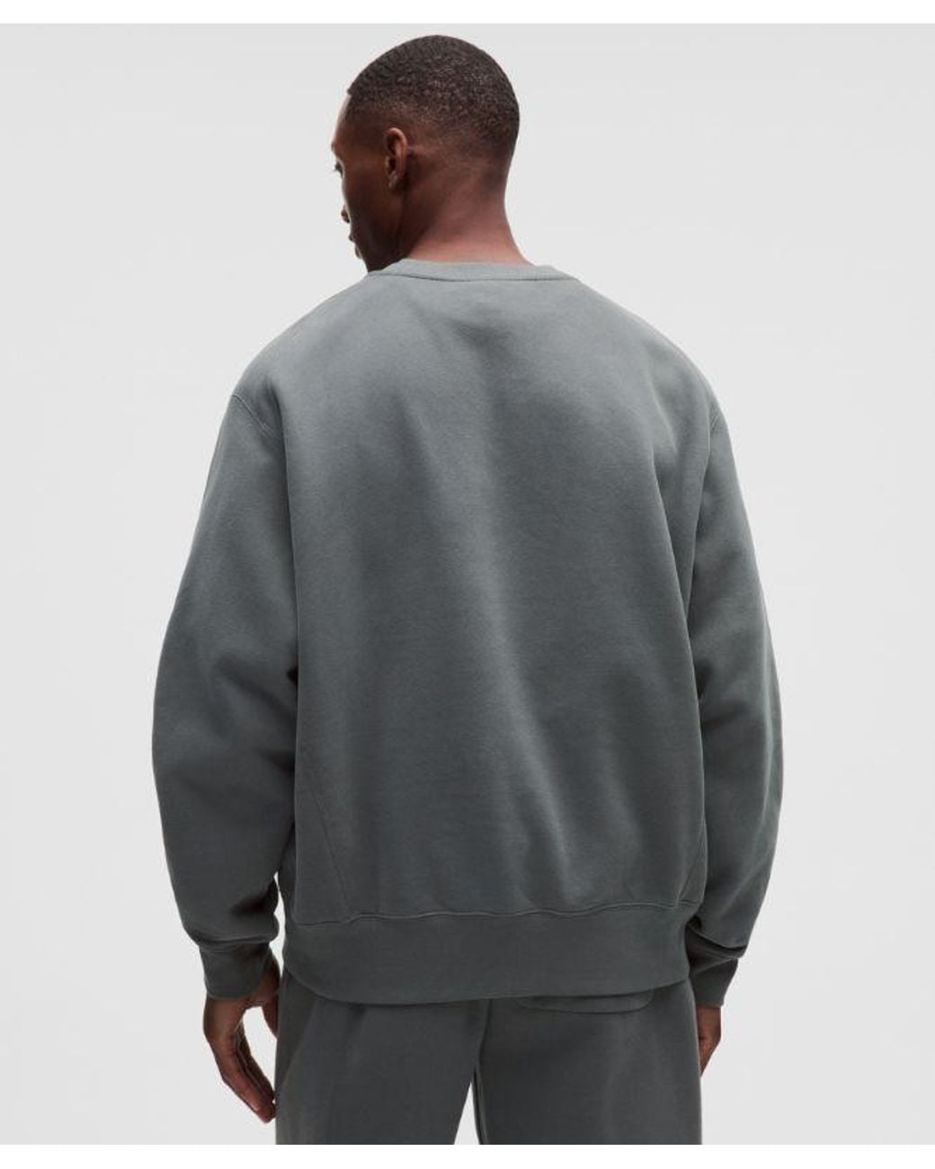lululemon athletica Gray – Steady State Superloft Crew Sweatshirt – – Size Large for men