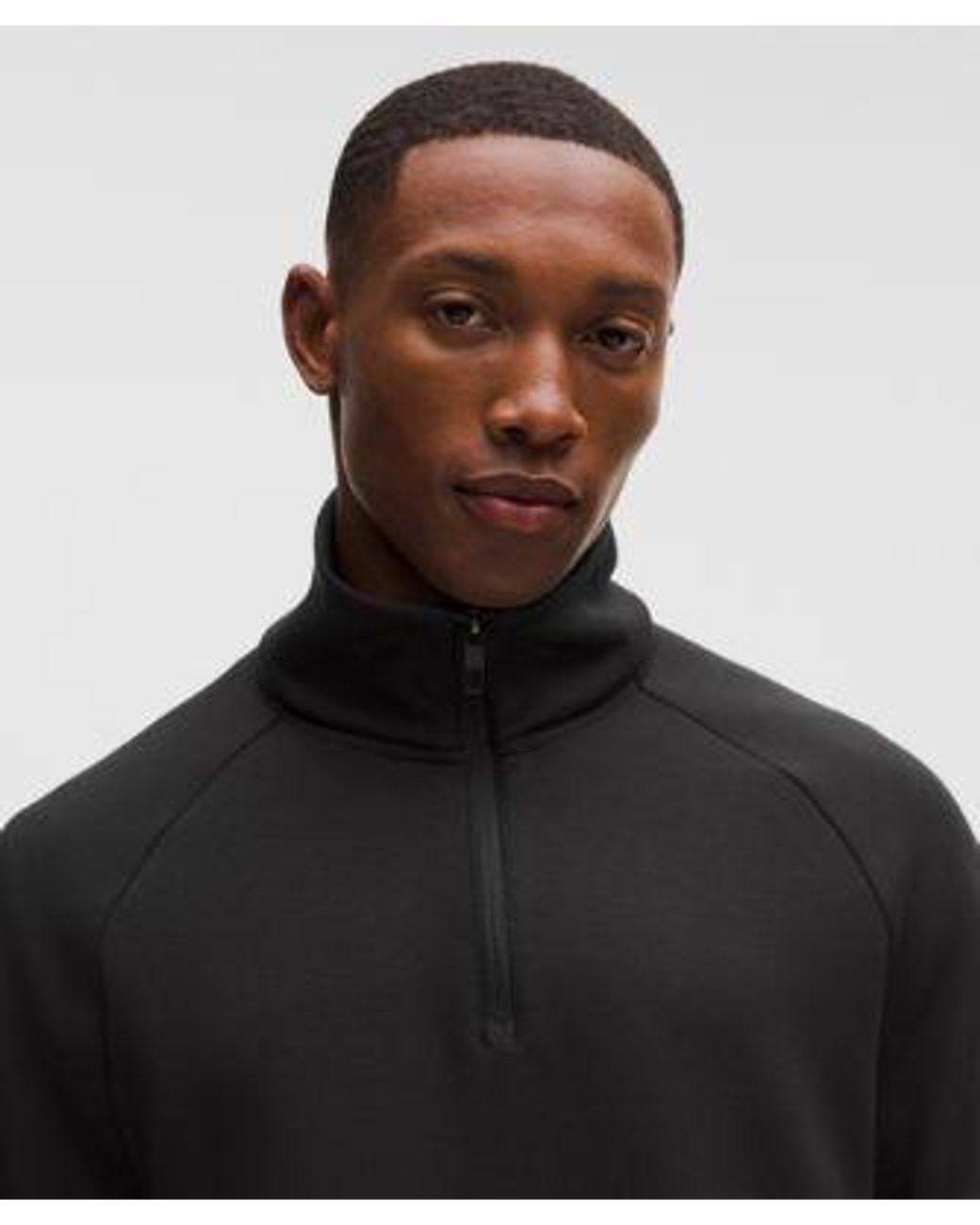 lululemon athletica Black – Smooth Spacer Quarter Zip – – for men
