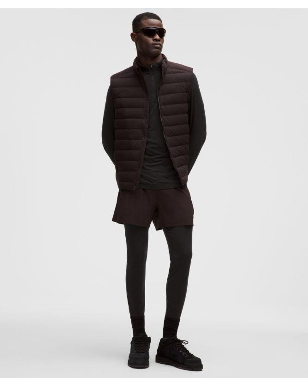 lululemon athletica Black – Merino Half-Zip Base Layer – Wool-Blend – – for men