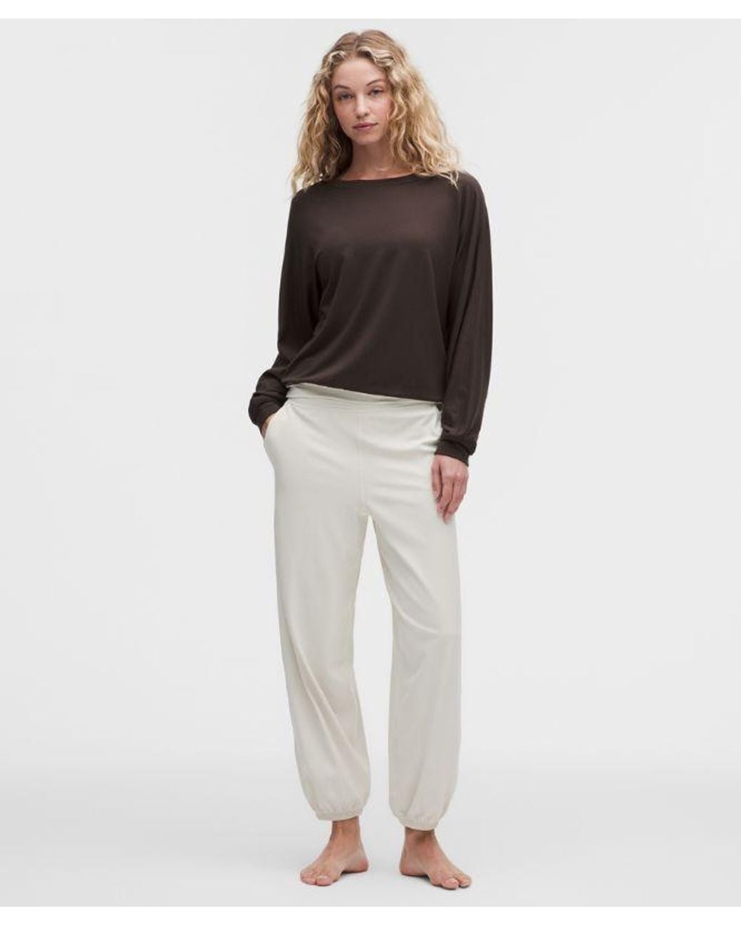 lululemon athletica Black Becalm Oversized Sweatshirt