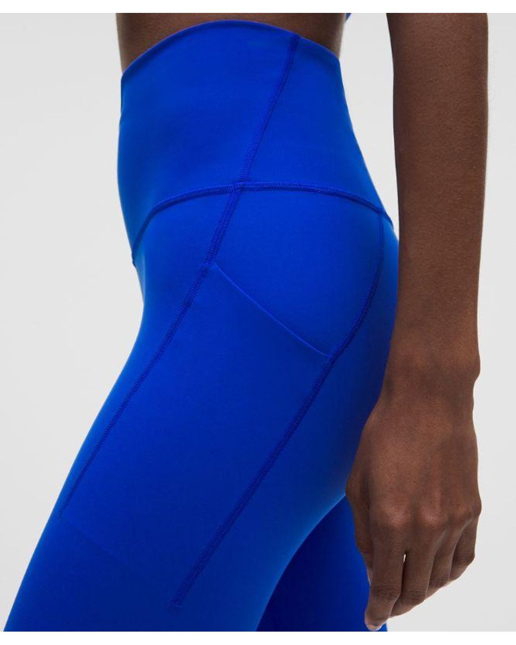 lululemon athletica Blue – Wunder Train High-Rise Tight Leggings With Pockets – 25" – – Size 4