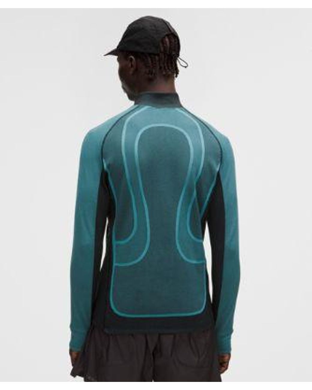 lululemon athletica Blue – Seamless Training Long-Sleeve Shirt Slnsh Collection – – Size Large for men