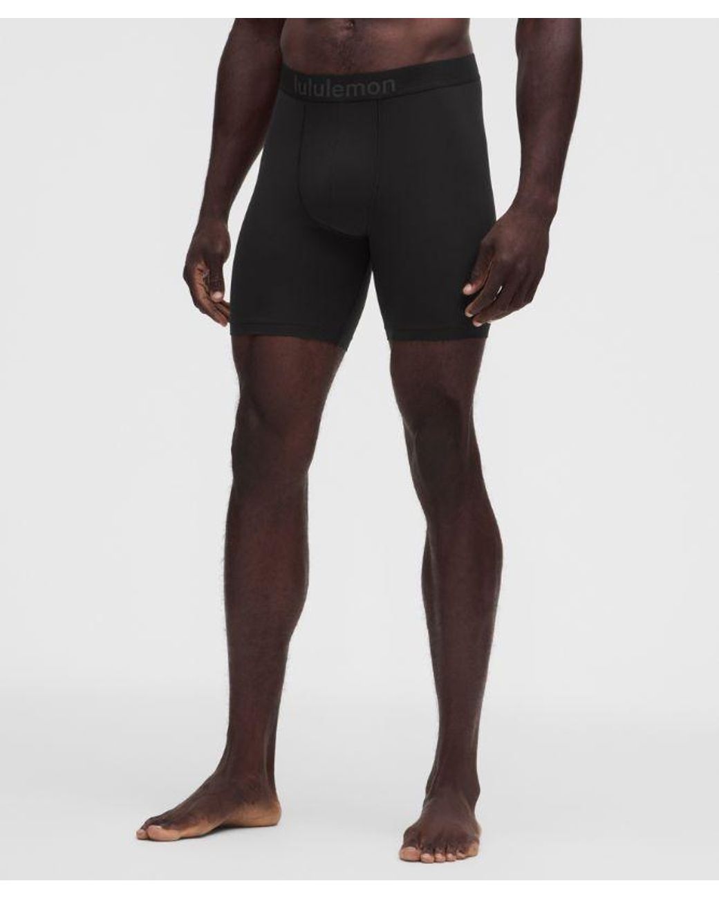lululemon athletica Black – Soft Stretch Active Boxers Briefs – 7" – – for men