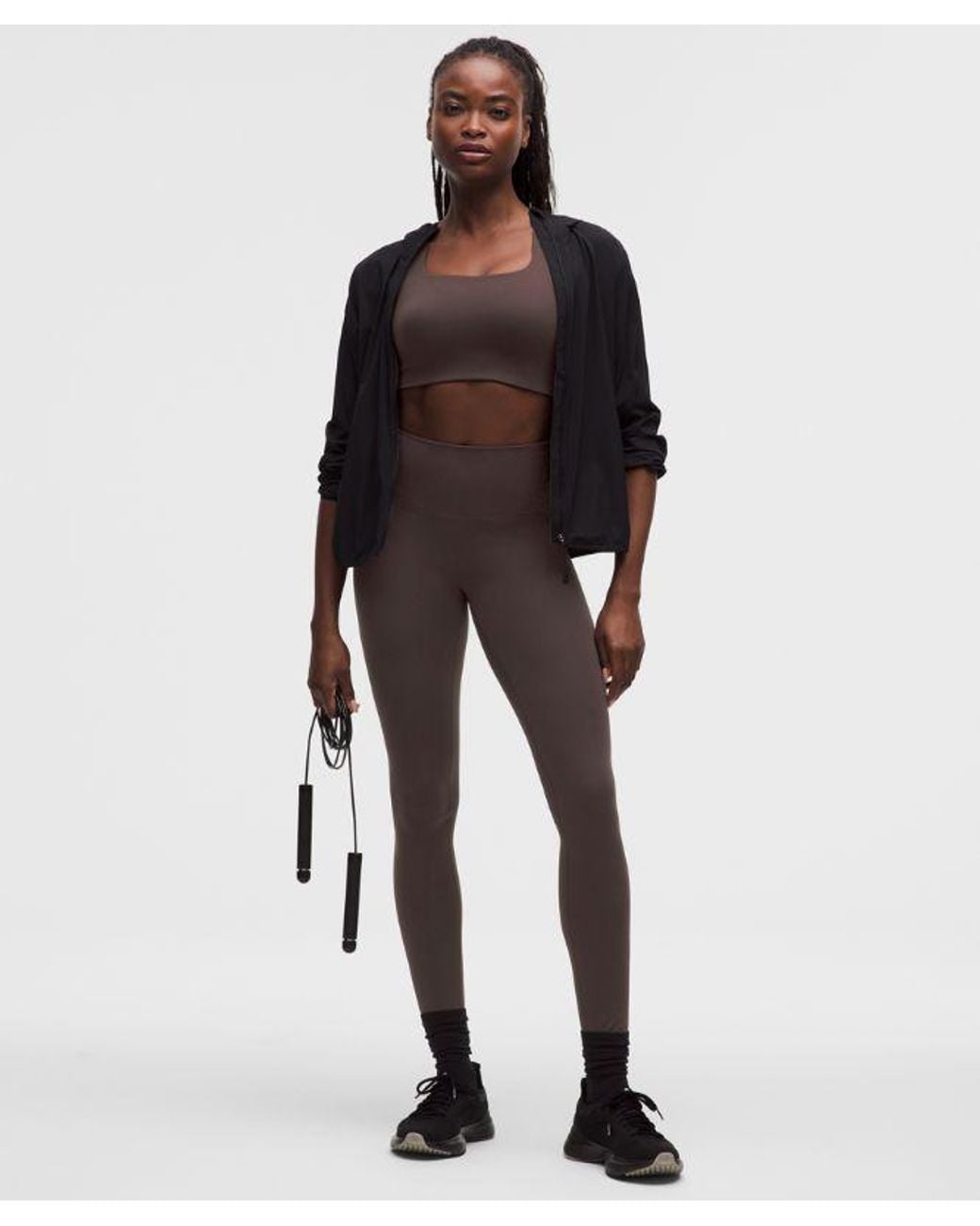 lululemon athletica Brown Ultralu Square-Neck Workout Bra