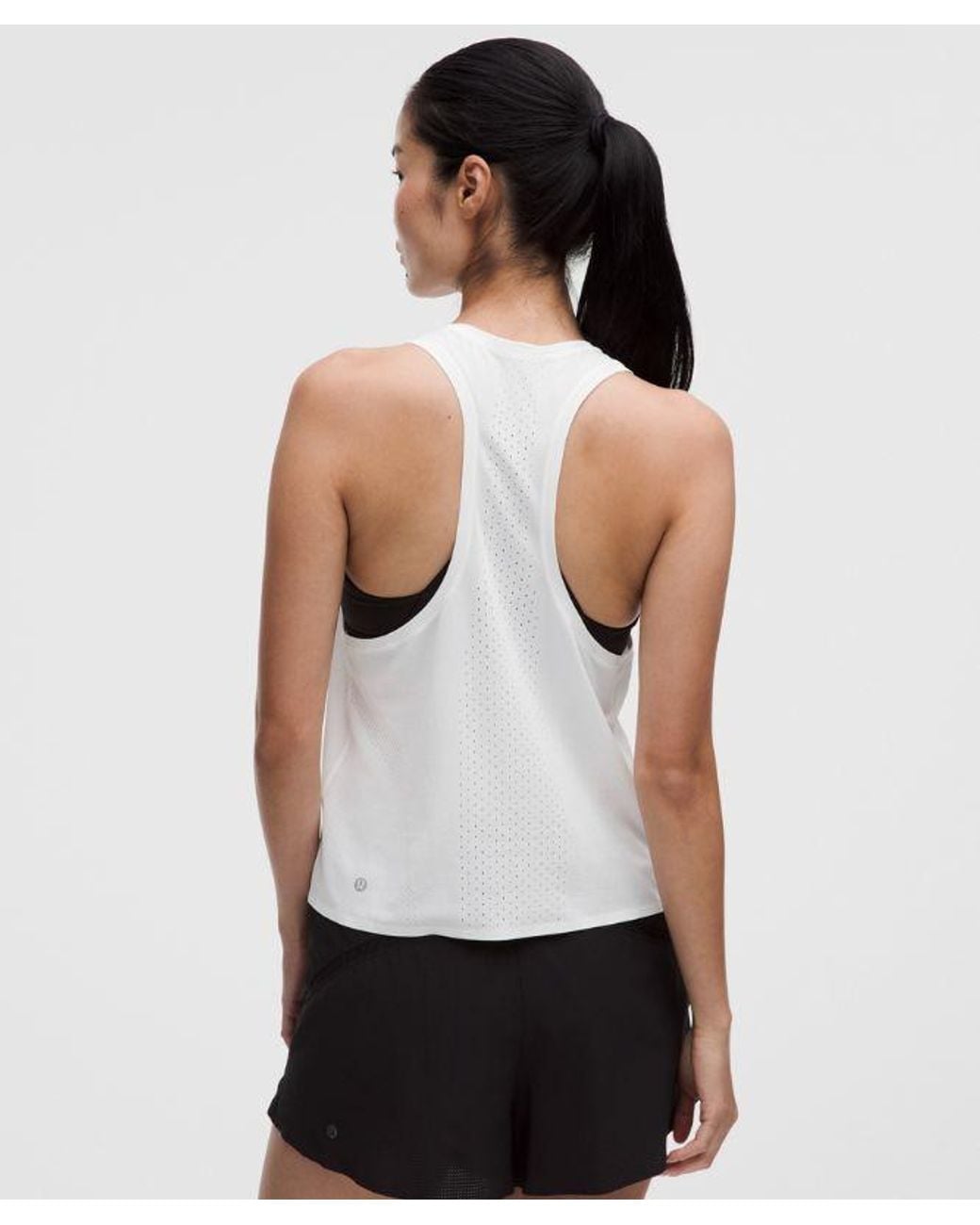 lululemon athletica White – Fast And Free Singlet – – Size Large