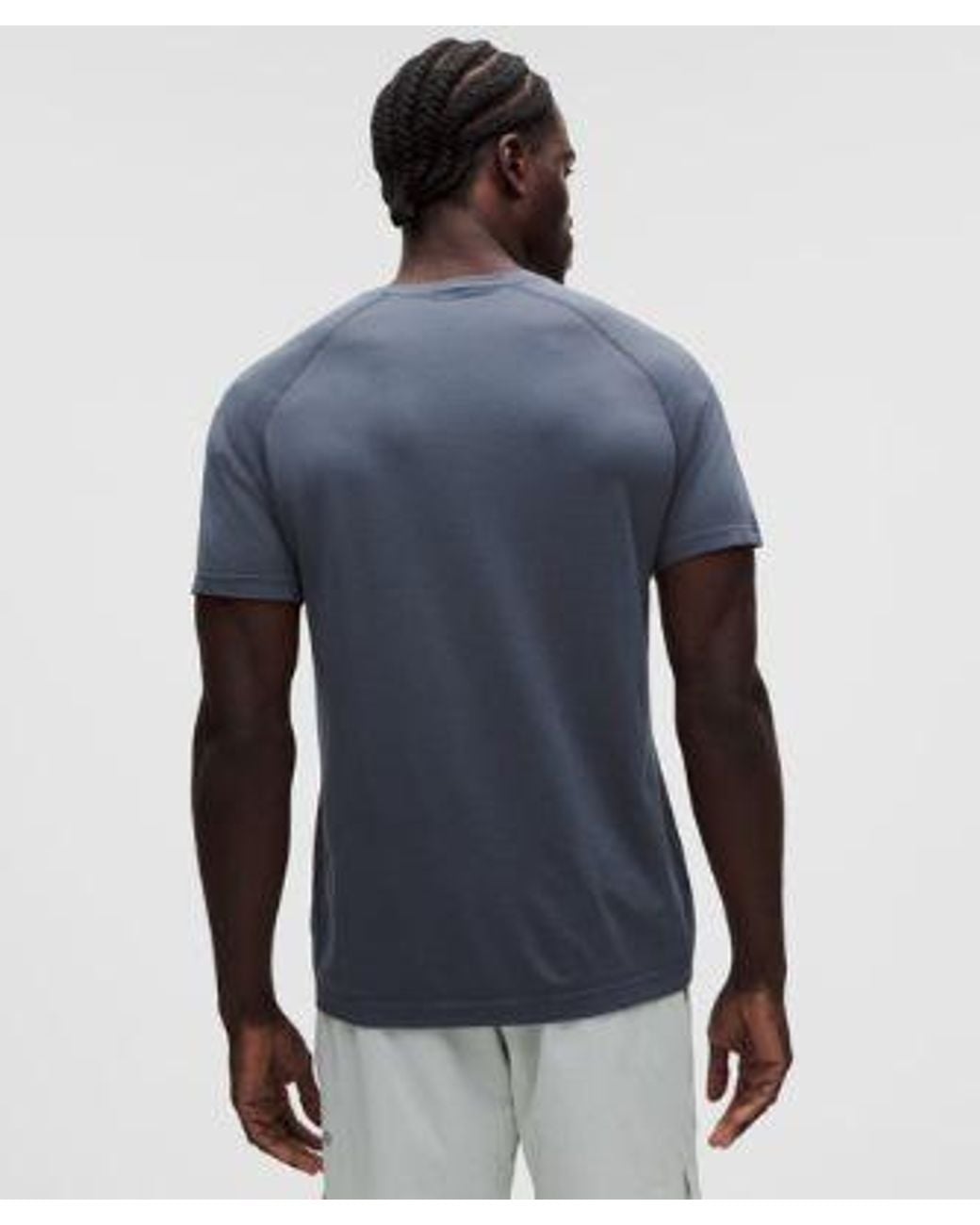 lululemon athletica Blue Metal Vent Tech Short-Sleeve Shirt for men