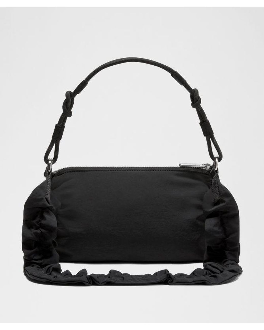 lululemon athletica Black Convertible Ruched Strap Crossbody Bag Mini