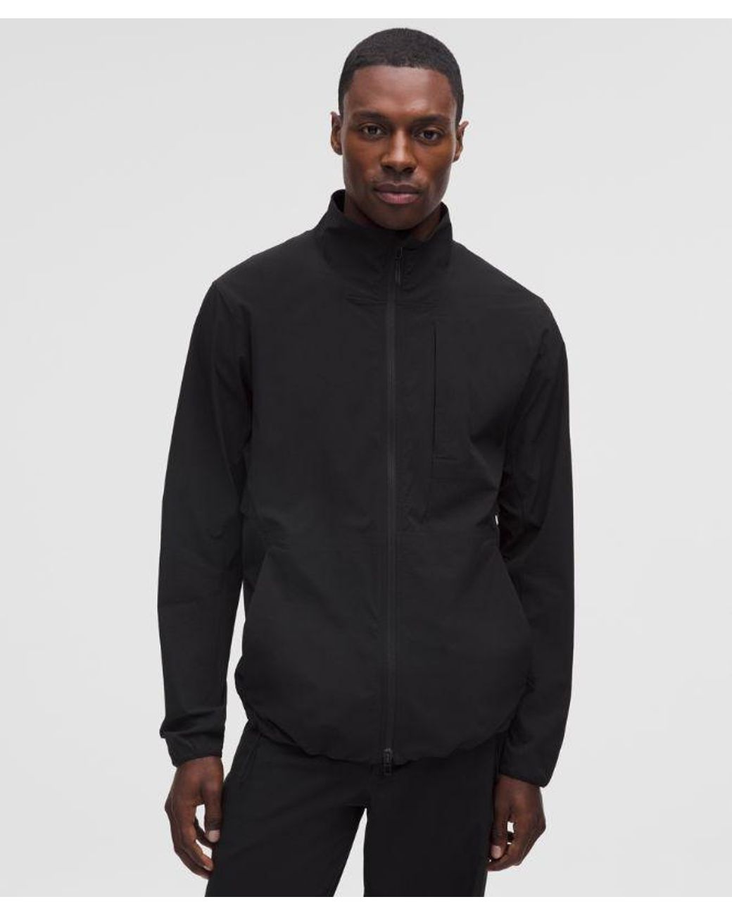lululemon athletica Black Sojourn Windbreaker Jacket for men