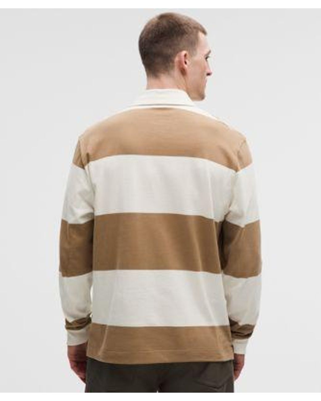 lululemon athletica Natural Long-Sleeve Cotton Rugby Shirt for men
