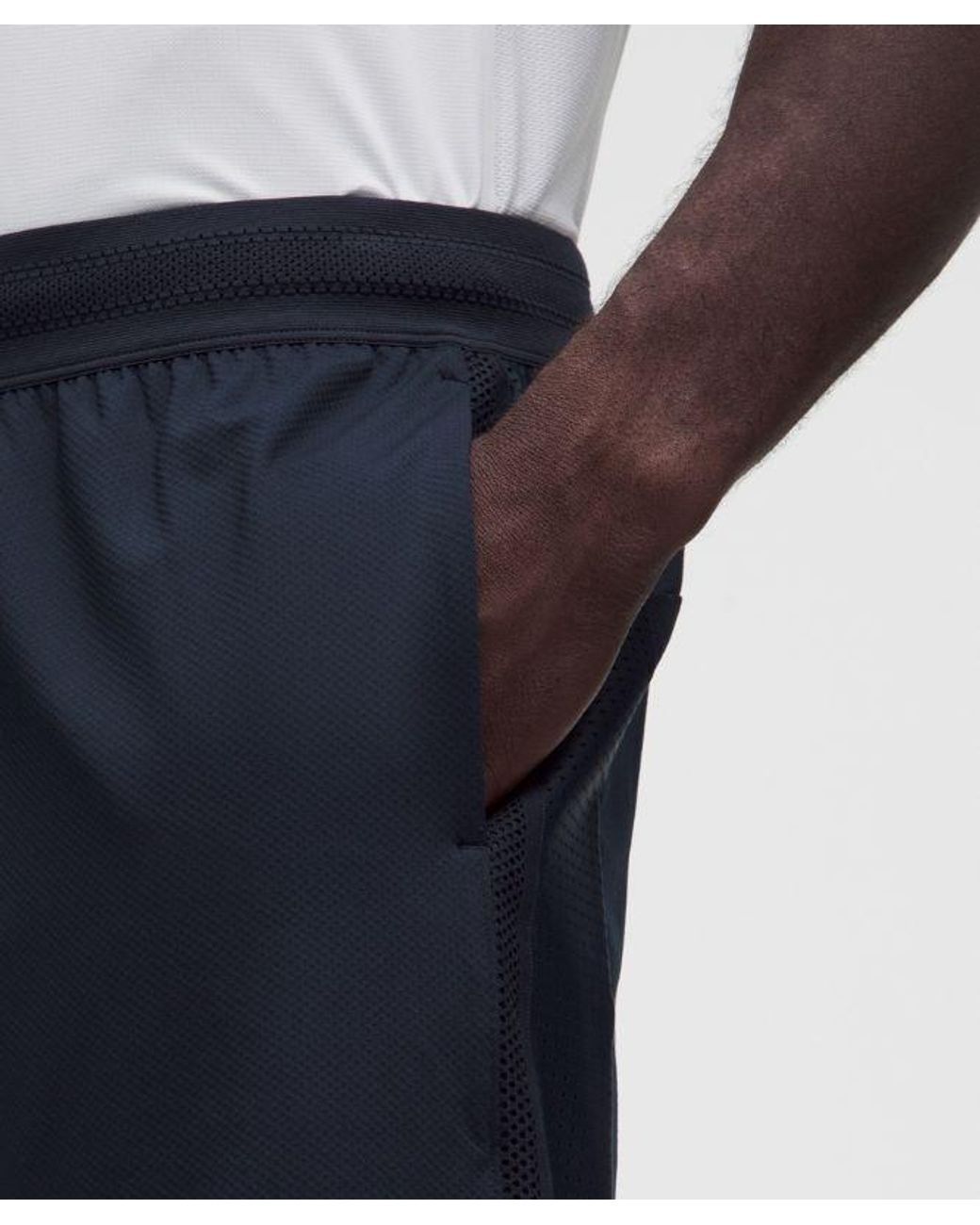 lululemon athletica White Mesh-Panelled Tennis Short 7" for men