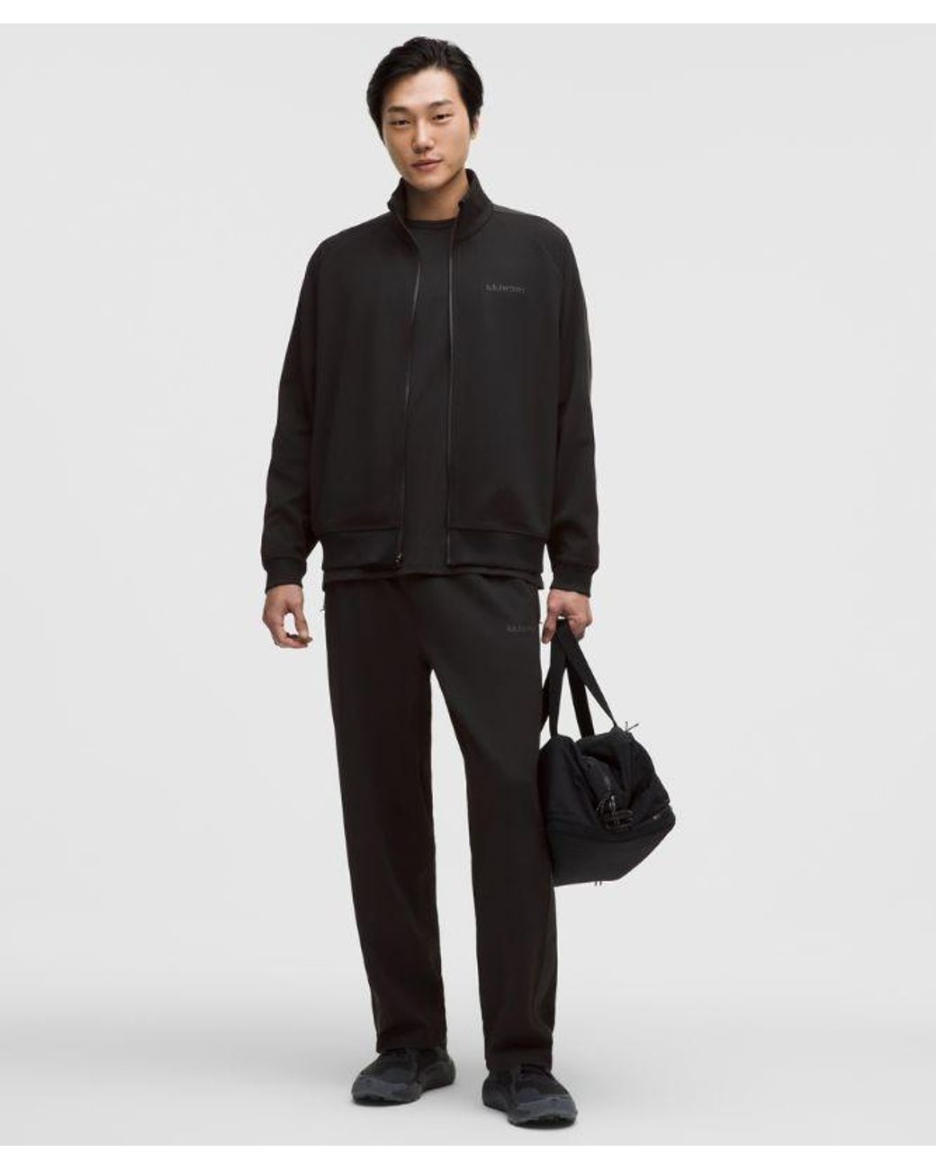 lululemon athletica Black Pique Relaxed-Fit Track Jacket for men