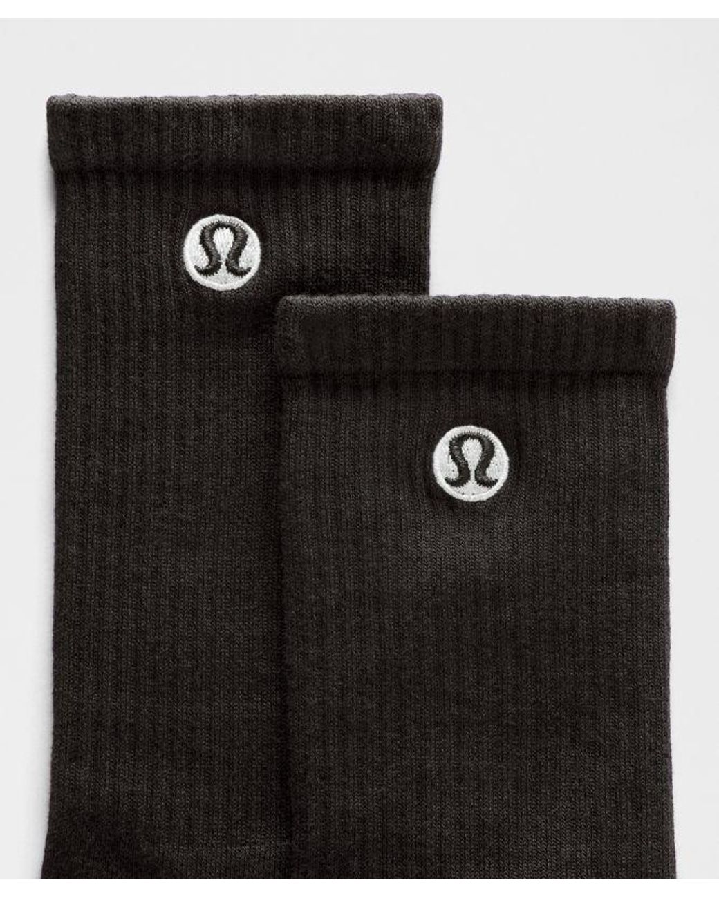 lululemon athletica Black Daily Essential Crew Socks