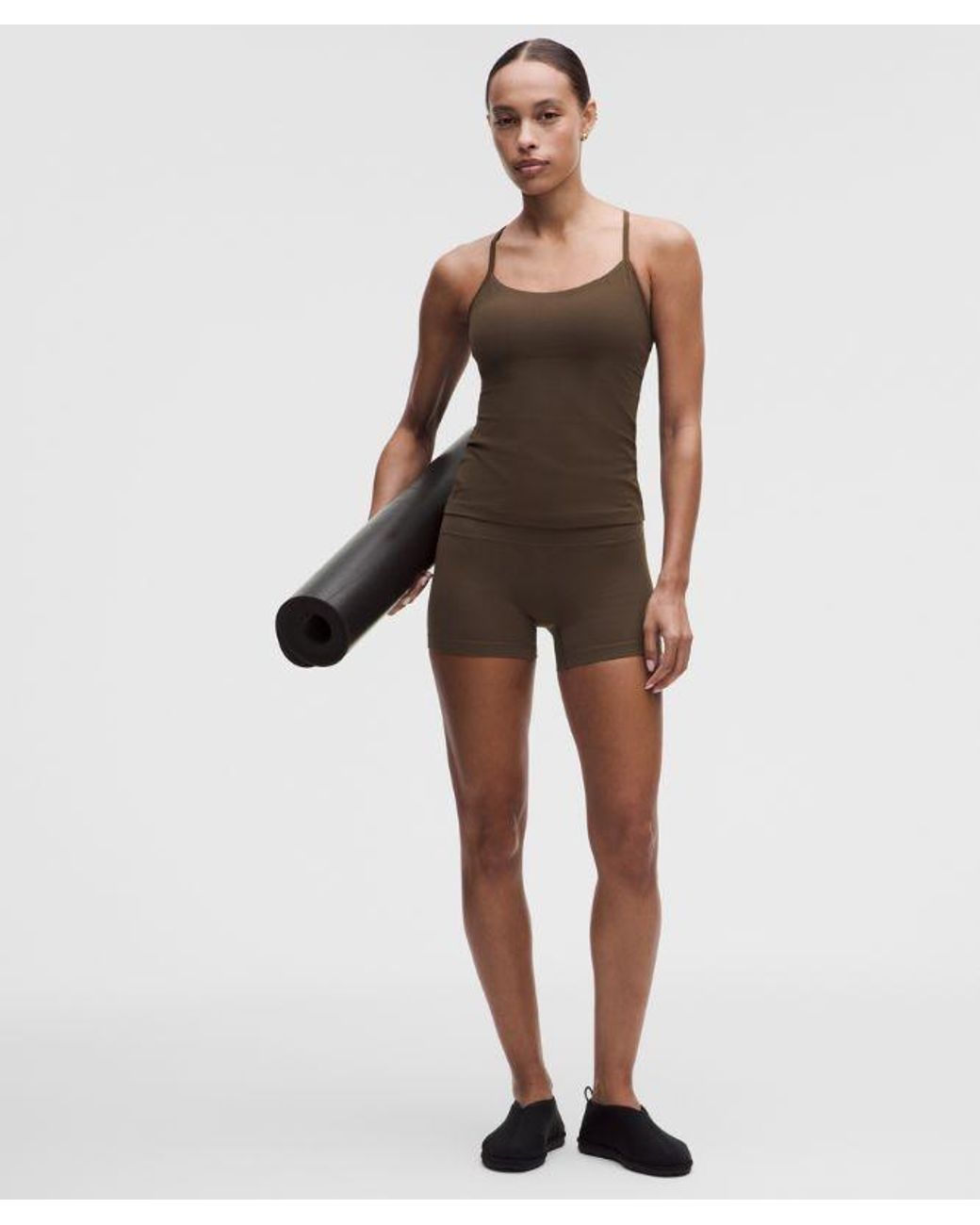 lululemon Flow Y Tank Top in Brown | Lyst UK