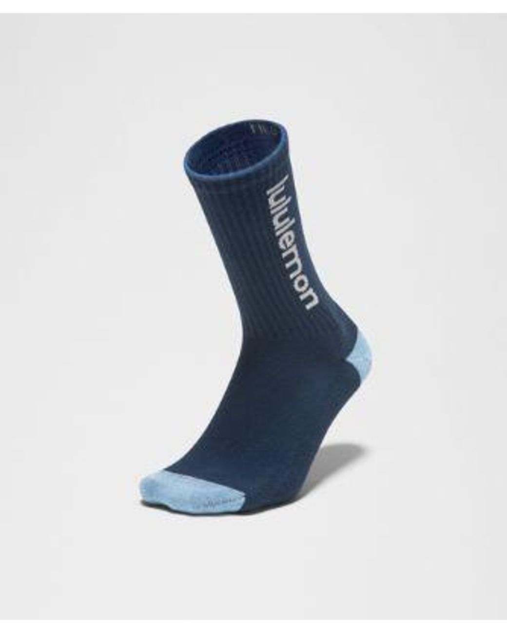lululemon athletica Metallic – Daily Essential Crew Socks Wordmark 3 Pack – – Size Large