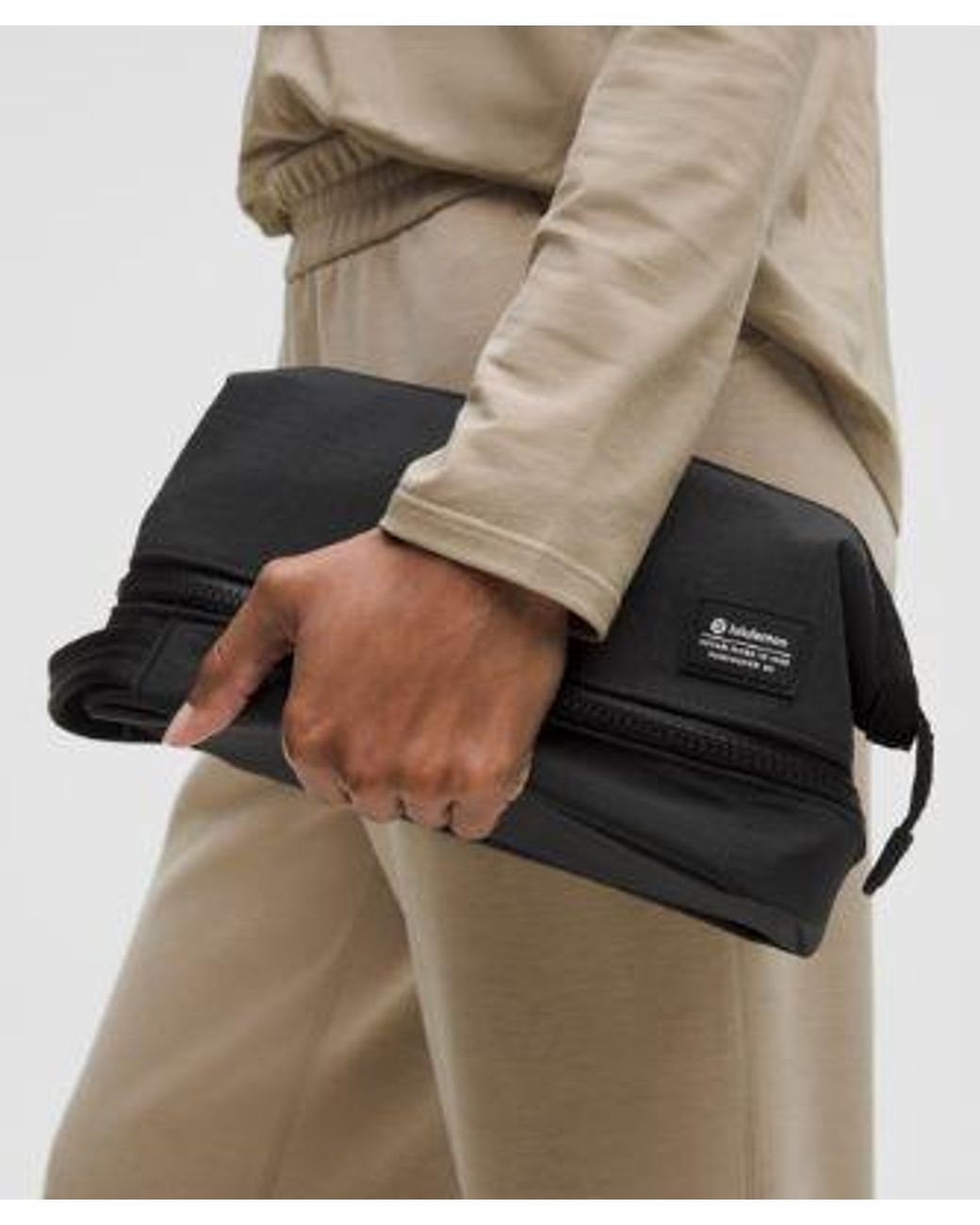 lululemon athletica Black – Dual-Compartment Toiletry Bag –